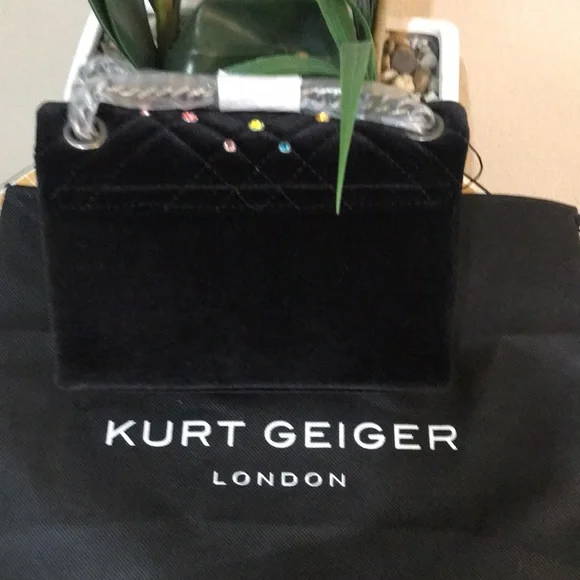 Kurt Geiger London Mini Brixton Shoulder Bag In Charcoal - - Picture 3 of 17